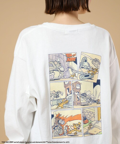 在庫処分価格の Freak S Tom Jerryロングスリーブtシャツ トムとジェリーロングスリーブティーシャツ Tシャツ カットソー Freak S トップス Tシャツ カットソー Store フリークスストア のファッション Tシャツ カットソー