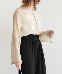 reca | メローデザインシフォンインナー付きプルオーバー(シャツ/ブラウス)