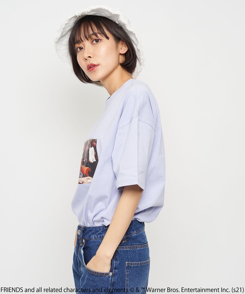 SPIRALGIRL(スパイラルガール)の「FRIENDS Tシャツ(Tシャツ/カットソー・レディース・ブラック/パープル/オフホワイト・FREE)」の10枚目の写真