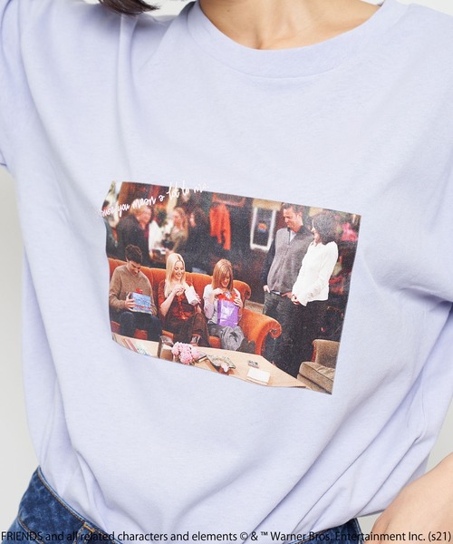 SPIRALGIRL(スパイラルガール)の「FRIENDS Tシャツ(Tシャツ/カットソー・レディース・ブラック/パープル/オフホワイト・FREE)」の11枚目の写真
