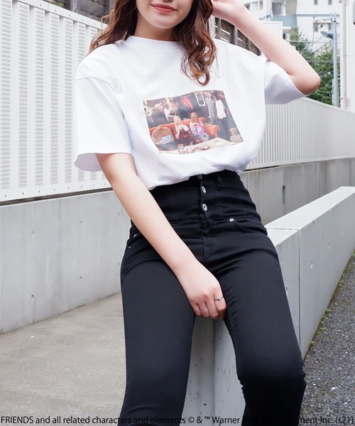 SPIRALGIRL(スパイラルガール)の「FRIENDS Tシャツ(Tシャツ/カットソー・レディース・ブラック/パープル/オフホワイト・FREE)」の21枚目の写真