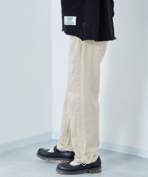 cepo（セポ）の「ホールドアップ　カラーデニムストレート（デニムパンツ・レディース・ピンク/グリーン/ベージュ/ライトインディゴブルー/ブルー系その他/オフホワイト/イエロー/ラベンダー・SS/S/M/L）」の7枚目の写真