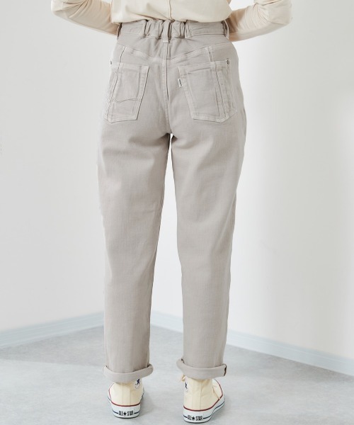 cepo（セポ）の「ホールドアップ　カラーデニムストレート（デニムパンツ・レディース・ピンク/グリーン/ベージュ/ライトインディゴブルー/ブルー系その他/オフホワイト/イエロー/ラベンダー・SS/S/M/L）」の10枚目の写真