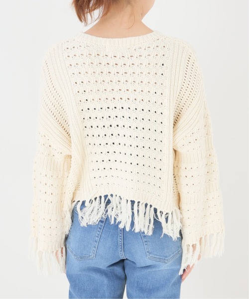 SLOBE citron.（スローブシトロン）の「SLOBE citron.メッシュデザインニット◆（ニット/セーター・レディース・イエロー/アイボリー・FREE）」の18枚目の写真