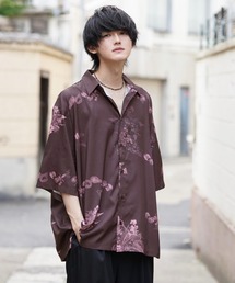 anown | オーバーサイズ 総柄 半袖シャツ【ファッションインフルエンサー ユウ×anown 限定コラボ】(シャツ/ブラウス)