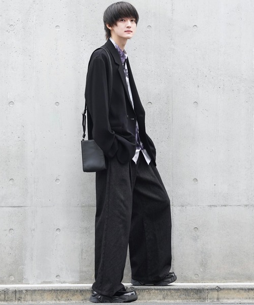 anown（アノン）の「オーバーサイズ 総柄 半袖シャツ【ファッションインフルエンサー ユウ×anown 限定コラボ】（シャツ/ブラウス・メンズ・ブラック系その他/グレー系その他/ベージュ系その他/レッド系その他・S/M/L）」の17枚目の写真