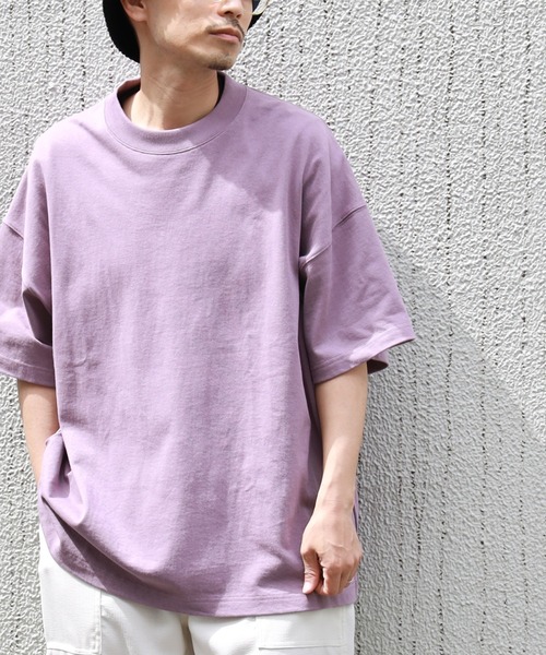 BACK NUMBER(バックナンバー)の「【BACK NUMBER】ヘビーウェイトビッグシルエットTシャツ(Tシャツ/カットソー・メンズ・ライトブラウン/ブラック/ライラック/ホワイト/ブルー/ケリーグリーン・L/XL/S/M)」の6枚目の写真