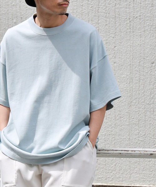 BACK NUMBER(バックナンバー)の「【BACK NUMBER】ヘビーウェイトビッグシルエットTシャツ(Tシャツ/カットソー・メンズ・ライトブラウン/ブラック/ライラック/ホワイト/ブルー/ケリーグリーン・L/XL/S/M)」の5枚目の写真