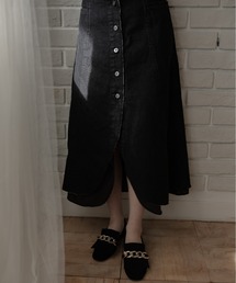 kicuri | 【低身長向けSサイズ】抜け感でスタイルアップ！デニムチューリップスカート(スカート)