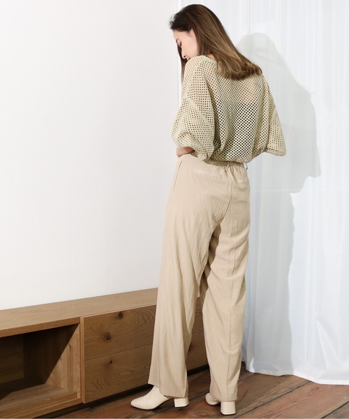 Per sist ence（パーシエンス）の「Per sist ence/パーシエンス　テロトラウザーパンツ（その他パンツ・レディース・グリーン/ブラック/ベージュ・FREE）」の18枚目の写真