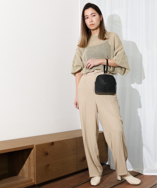 Per sist ence（パーシエンス）の「Per sist ence/パーシエンス　テロトラウザーパンツ（その他パンツ・レディース・グリーン/ブラック/ベージュ・FREE）」の21枚目の写真