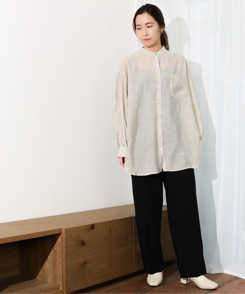 Per sist ence（パーシエンス）の「Per sist ence/パーシエンス　テロトラウザーパンツ（その他パンツ・レディース・グリーン/ブラック/ベージュ・FREE）」の4枚目の写真