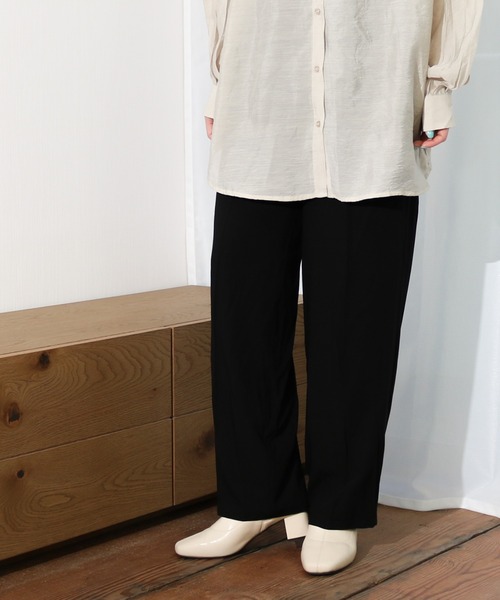 Per sist ence（パーシエンス）の「Per sist ence/パーシエンス　テロトラウザーパンツ（その他パンツ・レディース・グリーン/ブラック/ベージュ・FREE）」の5枚目の写真