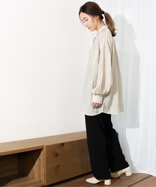 Per sist ence（パーシエンス）の「Per sist ence/パーシエンス　テロトラウザーパンツ（その他パンツ・レディース・グリーン/ブラック/ベージュ・FREE）」の6枚目の写真