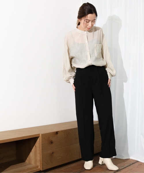 Per sist ence（パーシエンス）の「Per sist ence/パーシエンス　テロトラウザーパンツ（その他パンツ・レディース・グリーン/ブラック/ベージュ・FREE）」の9枚目の写真