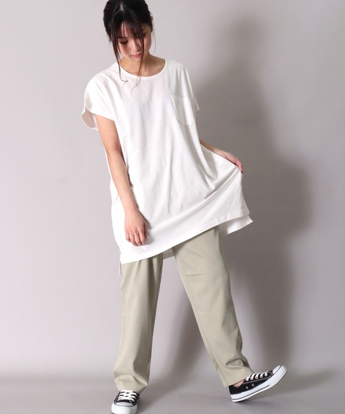 BAYBLO（ベイブロ）の「(BB)【ユニセックス】ワイド テーパード イージー パンツ（その他パンツ・メンズ・ライトベージュ/ライトピンク/ライトカーキ/ブラック/カーキ/ライトブルー・MEDIUM/X-LARGE/LARGE）」の13枚目の写真