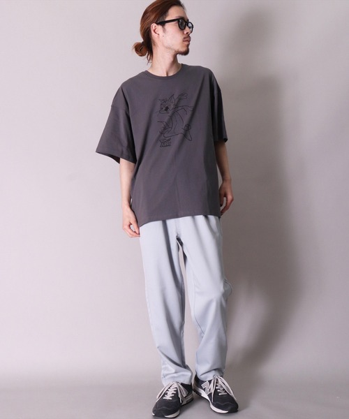 BAYBLO（ベイブロ）の「(BB)【ユニセックス】ワイド テーパード イージー パンツ（その他パンツ・メンズ・ライトベージュ/ライトピンク/ライトカーキ/ブラック/カーキ/ライトブルー・MEDIUM/X-LARGE/LARGE）」の15枚目の写真