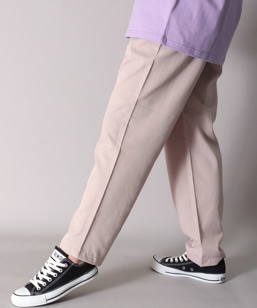 BAYBLO（ベイブロ）の「(BB)【ユニセックス】ワイド テーパード イージー パンツ（その他パンツ・メンズ・ライトベージュ/ライトピンク/ライトカーキ/ブラック/カーキ/ライトブルー・MEDIUM/X-LARGE/LARGE）」の10枚目の写真