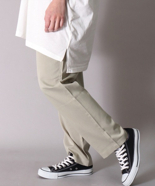 BAYBLO（ベイブロ）の「(BB)【ユニセックス】ワイド テーパード イージー パンツ（その他パンツ・メンズ・ライトベージュ/ライトピンク/ライトカーキ/ブラック/カーキ/ライトブルー・MEDIUM/X-LARGE/LARGE）」の14枚目の写真