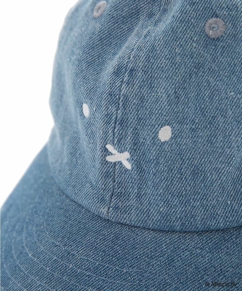 a.v.v（アーヴェヴェ）の「[KIDS]【数量限定】ミッフィーフェイスシシュウキャップ（キャップ・キッズ・アイボリー/ブルー/ライトブルー・52）」の4枚目の写真