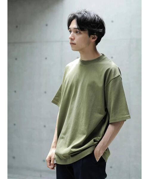 koe（コエ）の「ヘビーウェイトコットンTEE21＊（Tシャツ/カットソー・レディース・ホワイト/ライトグレー/カーキ/グリーン/ライトベージュ/チャコールグレー/パープル/イエロー/ダークブルー/ピンク系その他2/キャメル/ライラック/ブルー系その他6/レッド系その他4/ブラウン・XL/S/M/L）」の17枚目の写真