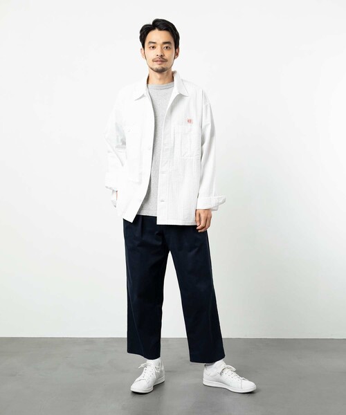 COWDEN（カウデン）の「COWDEN/カウデン シアサッカー CPOシャツ（シャツ/ブラウス・メンズ・ホワイト/ベージュ/ブルー・MEDIUM/LARGE）」の8枚目の写真