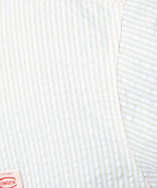 COWDEN（カウデン）の「COWDEN/カウデン シアサッカー CPOシャツ（シャツ/ブラウス・メンズ・ホワイト/ベージュ/ブルー・MEDIUM/LARGE）」の18枚目の写真