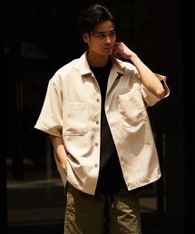 FREAK'S STORE | ビックシルエット オープンカラーシャツ/シェフ シャツ ショートスリーブ/アロハ/ワークシャツ(シャツ/ブラウス)