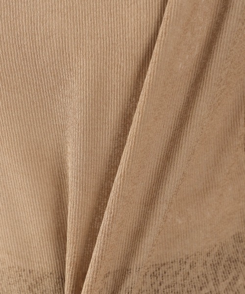 LOWRYS FARM（ローリーズファーム）の「シアーテレコＴＳＳ　946951（Tシャツ/カットソー・レディース・ブルー/ブラック/ダークブラウン/オフホワイト・FREE）」の12枚目の写真