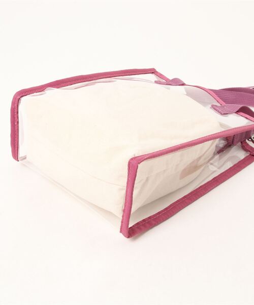 ehka sopo（エヘカソポ）の「クリアテープミニショルダー（ショルダーバッグ・レディース・ベージュ/ブラウン/ピンク・ﾌﾘ-）」の5枚目の写真