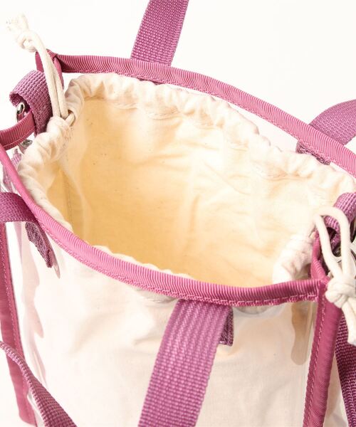 ehka sopo（エヘカソポ）の「クリアテープミニショルダー（ショルダーバッグ・レディース・ベージュ/ブラウン/ピンク・ﾌﾘ-）」の4枚目の写真