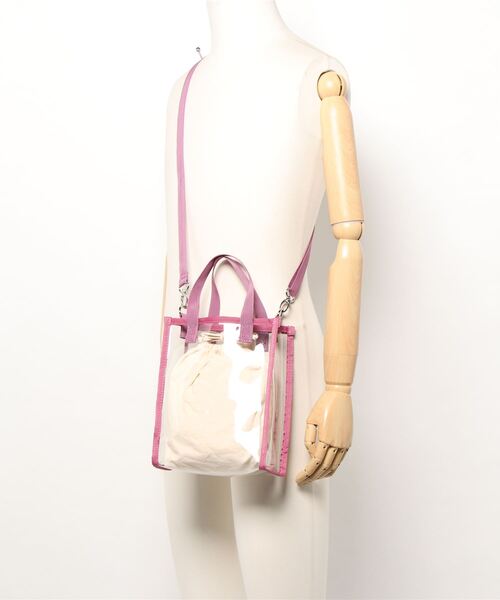 ehka sopo（エヘカソポ）の「クリアテープミニショルダー（ショルダーバッグ・レディース・ベージュ/ブラウン/ピンク・ﾌﾘ-）」の7枚目の写真