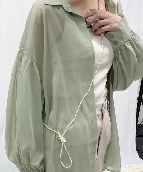 INGNI(イング)の「パールロングネックレス(ネックレス・レディース・オフホワイト・ONE SIZE)」の1枚目の写真