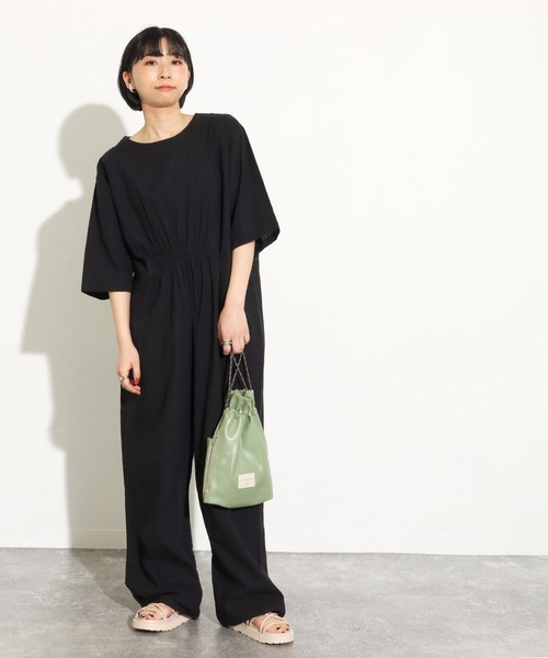 Factor=（ファクターイコール）の「ジャンプスーツ（つなぎ/オールインワン・レディース・カーキ/ブラック・FREE）」の2枚目の写真