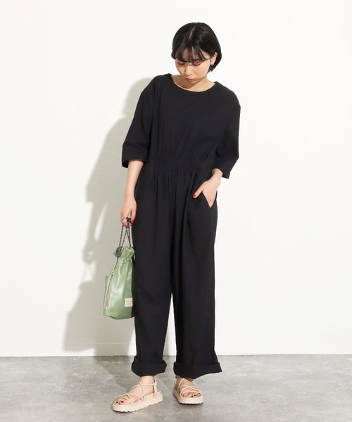 Factor=（ファクターイコール）の「ジャンプスーツ（つなぎ/オールインワン・レディース・カーキ/ブラック・FREE）」の3枚目の写真