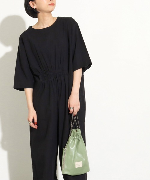 Factor=（ファクターイコール）の「ジャンプスーツ（つなぎ/オールインワン・レディース・カーキ/ブラック・FREE）」の4枚目の写真