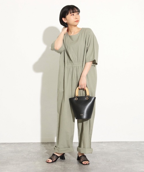 Factor=（ファクターイコール）の「ジャンプスーツ（つなぎ/オールインワン・レディース・カーキ/ブラック・FREE）」の5枚目の写真