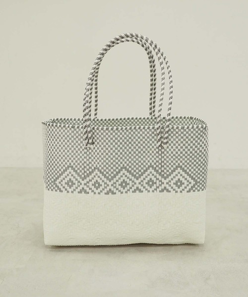 OUVRAGE CLASSE（ウヴラージュクラス）の「【Moon Bird／ムーンバード】メルカドバック③大サイズ（トートバッグ・レディース・ホワイト×シルバー/ホワイト×ブラック/ブラック×ゴールド・ONE SIZE）」の9枚目の写真