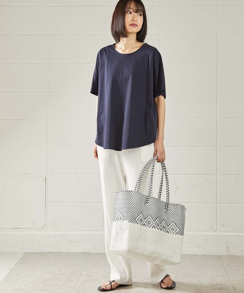 OUVRAGE CLASSE（ウヴラージュクラス）の「【Moon Bird／ムーンバード】メルカドバック③大サイズ（トートバッグ・レディース・ホワイト×シルバー/ホワイト×ブラック/ブラック×ゴールド・ONE SIZE）」の15枚目の写真