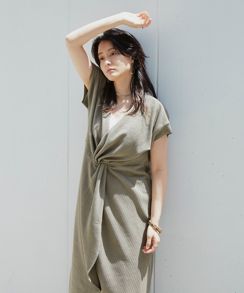 Happy John(ハッピージョン)の「2WAYワッフルワンピース(ワンピース・レディース・ホワイト/ブラック/グレイッシュベージュ・FREE)」の14枚目の写真