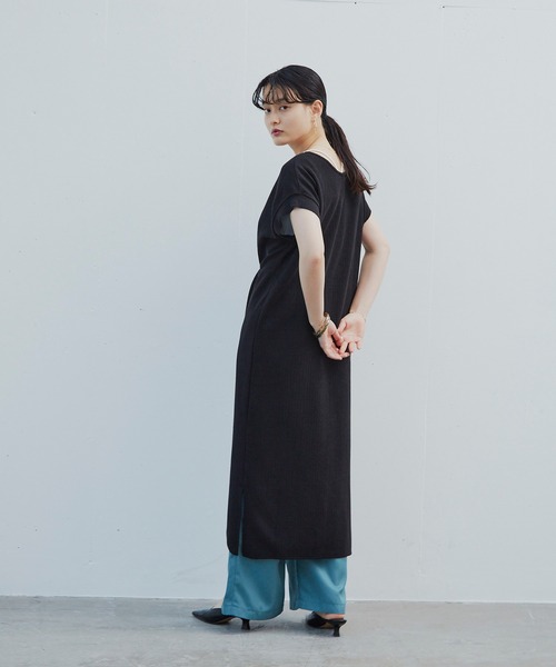 Happy John(ハッピージョン)の「2WAYワッフルワンピース(ワンピース・レディース・ホワイト/ブラック/グレイッシュベージュ・FREE)」の7枚目の写真