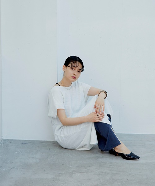 Happy John(ハッピージョン)の「2WAYワッフルワンピース(ワンピース・レディース・ホワイト/ブラック/グレイッシュベージュ・FREE)」の18枚目の写真