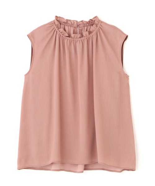 NATURAL BEAUTY BASIC(ナチュラルビューティーベーシック)の「ドビーフリルブラウス/0171210601(シャツ/ブラウス・レディース・ブラウン/ベージュ/ピンク・MEDIUM)」の22枚目の写真