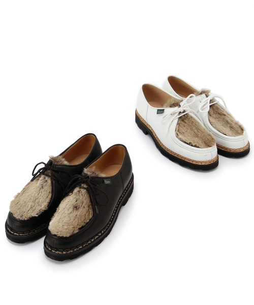 Paraboot（パラブーツ）の「＜Paraboot（パラブーツ）＞UA別注　MICHAEL LAPIN†(201410/OCS)◆（その他シューズ・メンズ・ホワイト/ブラック・5/7/8h/9/6/8/7h/5h/6h）」の3枚目の写真
