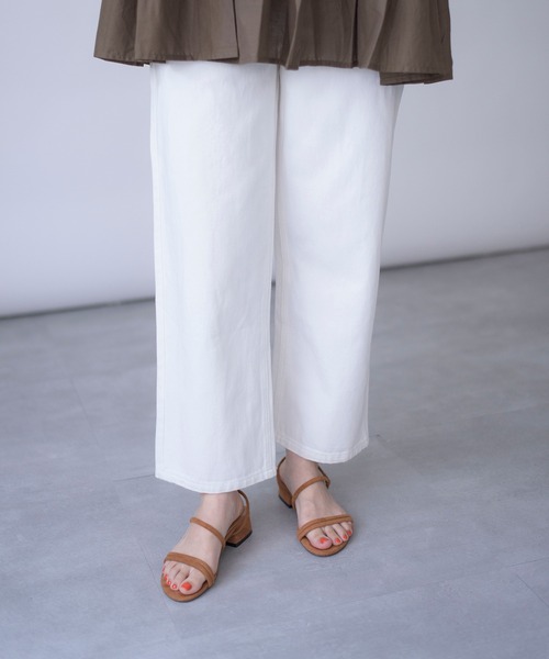 MAISON BREEZE（メゾンブリーズ）の「【MAISON BREEZE】デニムルーズストレートパンツ 14819805（デニムパンツ・レディース・ホワイト/グレー/ブルー・FREE）」の9枚目の写真