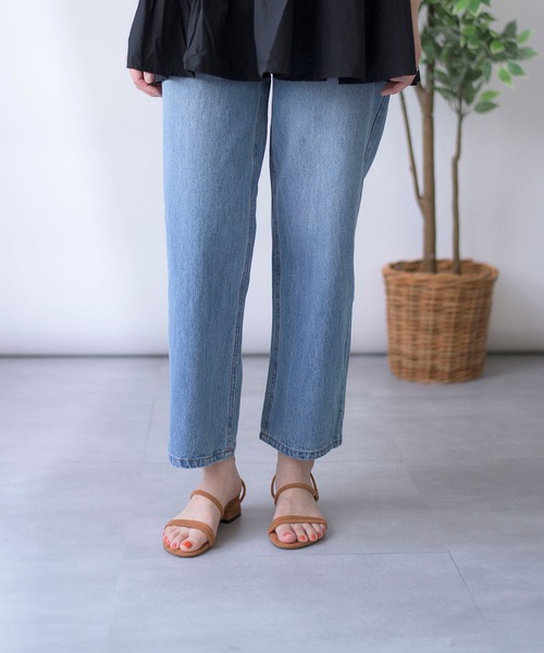 MAISON BREEZE（メゾンブリーズ）の「【MAISON BREEZE】デニムルーズストレートパンツ 14819805（デニムパンツ・レディース・ホワイト/グレー/ブルー・FREE）」の10枚目の写真