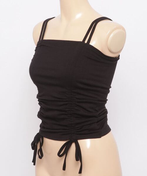 Figments（フィグメンツ）の「ドロストキャミソール（キャミソール・レディース・ホワイト/ブラック・FREE）」の3枚目の写真