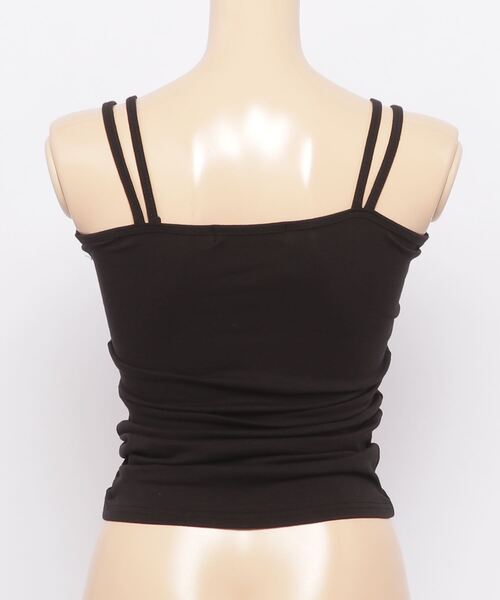 Figments（フィグメンツ）の「ドロストキャミソール（キャミソール・レディース・ホワイト/ブラック・FREE）」の4枚目の写真