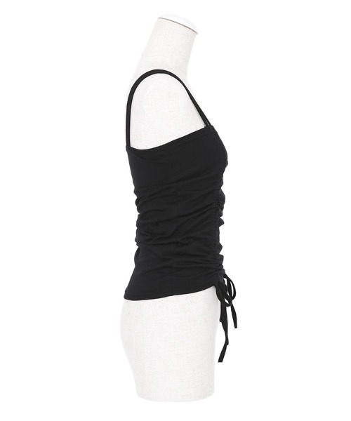 Figments（フィグメンツ）の「ドロストキャミソール（キャミソール・レディース・ホワイト/ブラック・FREE）」の7枚目の写真