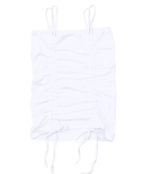 Figments（フィグメンツ）の「ドロストキャミソール（キャミソール・レディース・ホワイト/ブラック・FREE）」の9枚目の写真